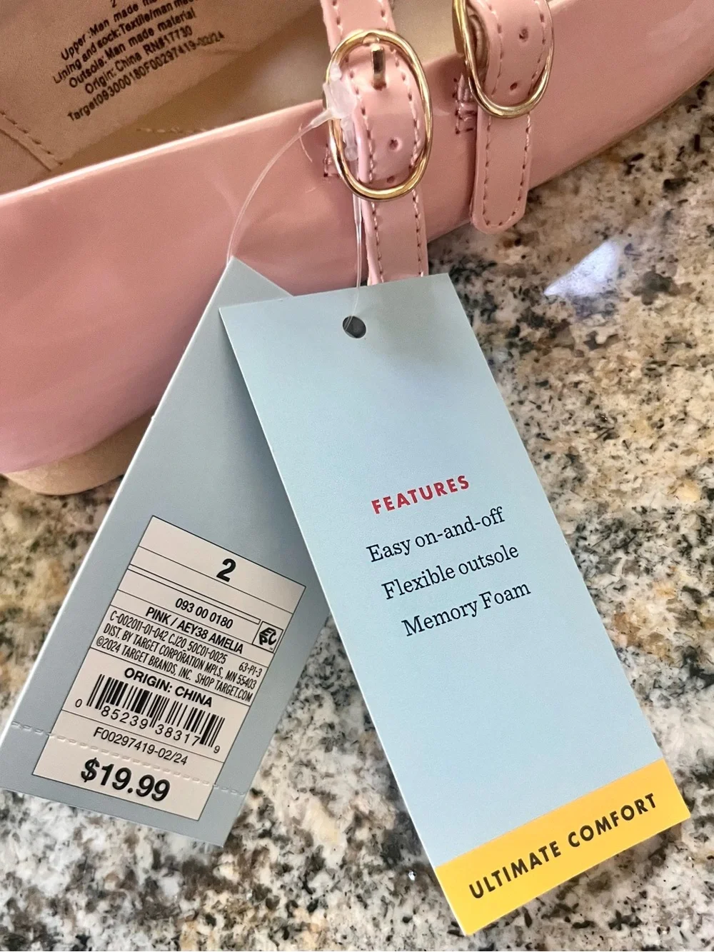 Cat & Jack flats cushioned smooth